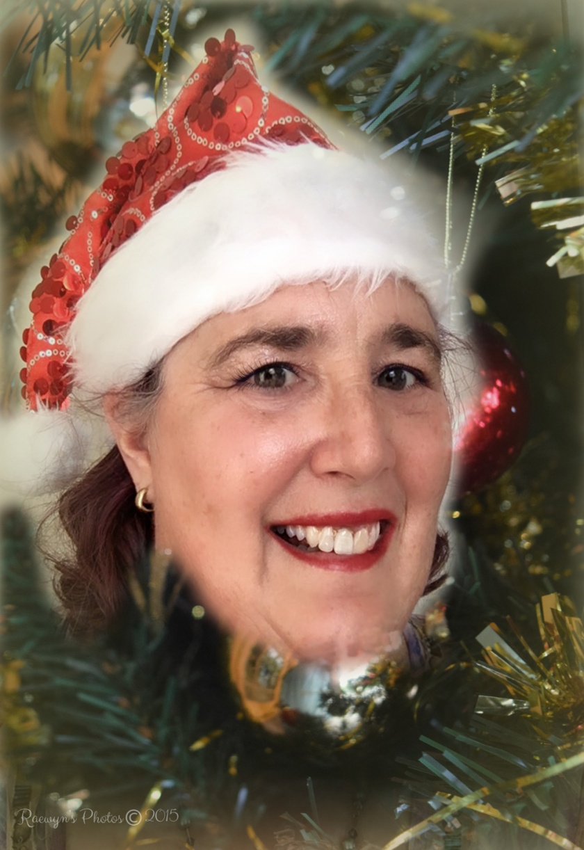 Selfie among the Christmas Tree